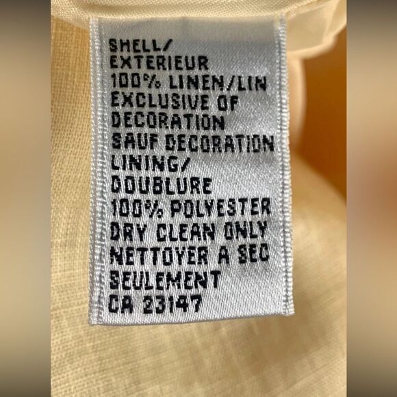 Talbots Irish Linen Sleeveless Lined Dress - Picture 5 of 8